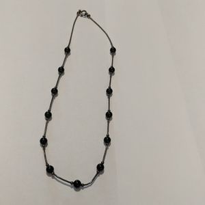 Lia Sophia black beaded necklace